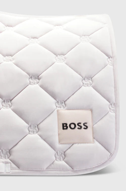 SADDLE PAD DRESSAGE VELVET PEARL