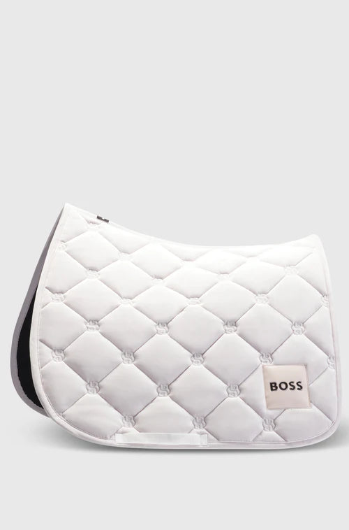 SADDLE PAD DRESSAGE VELVET PEARL
