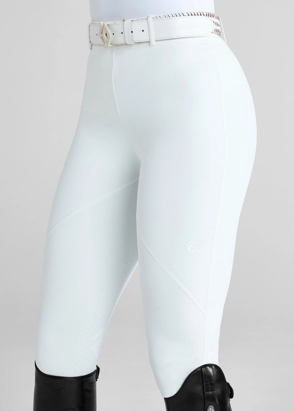 WHITE ESSENTIAL COMPETITION LEGGINGS FULL SEAT