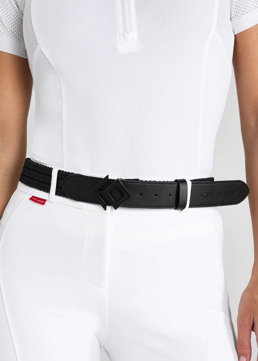 BLACK WOVEN BELT