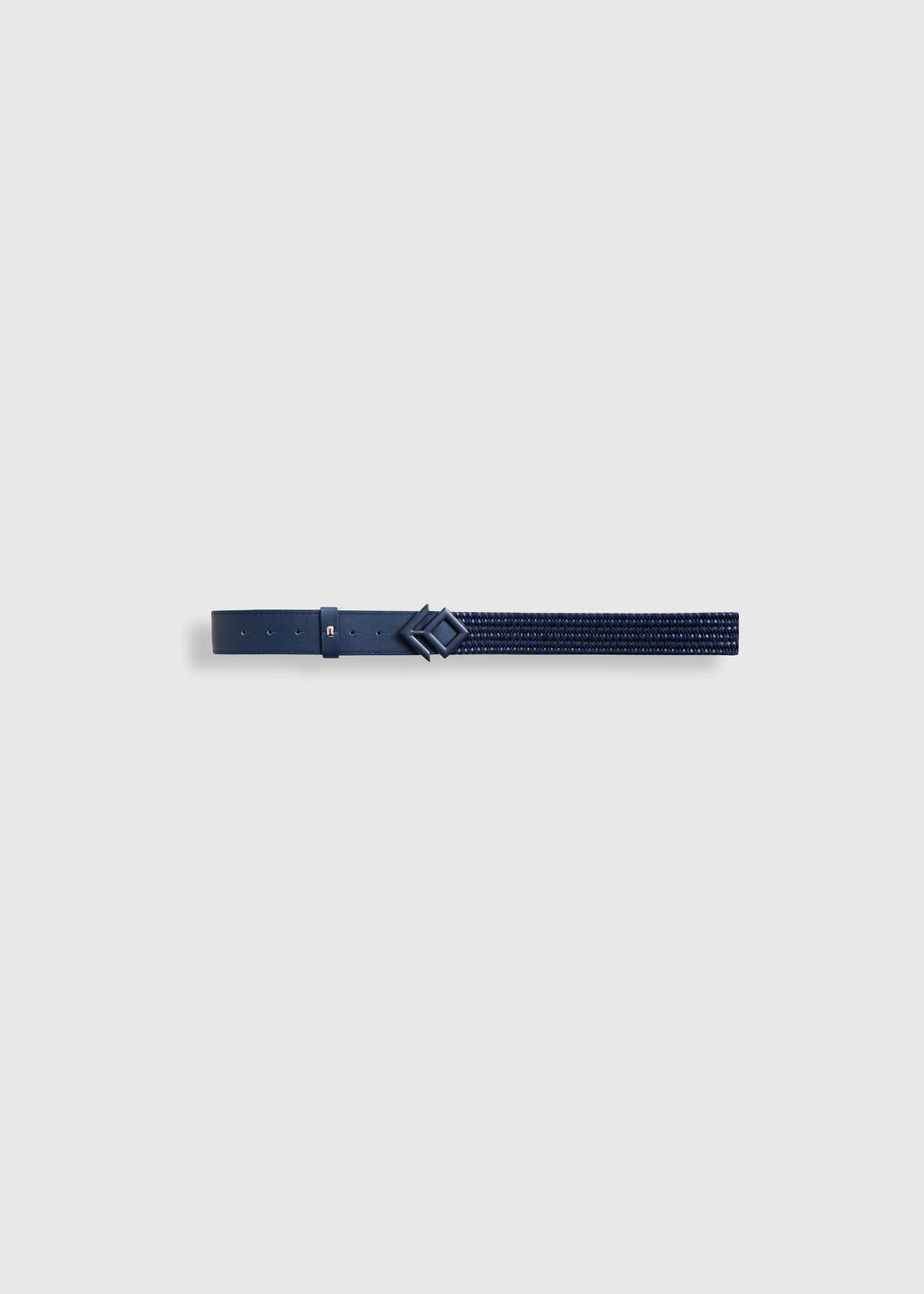 NAVY WOVEN BELT