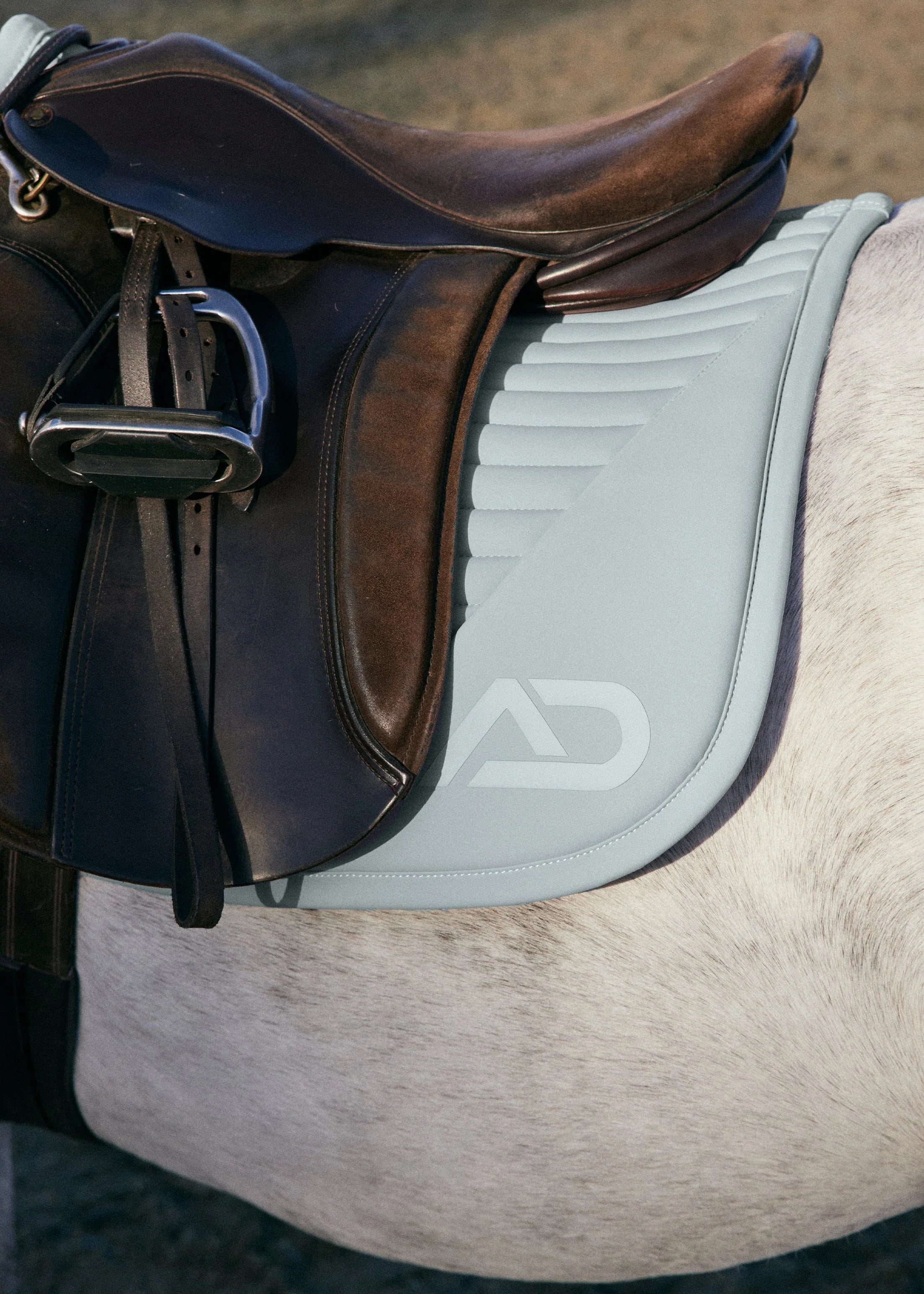 ASH BLUE PANEL SADDLE CLOTH - FULL