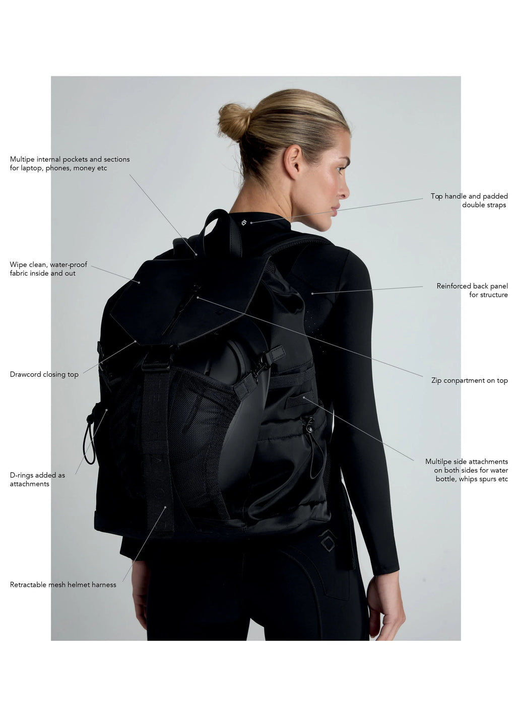 BLACK GROOM BACKPACK