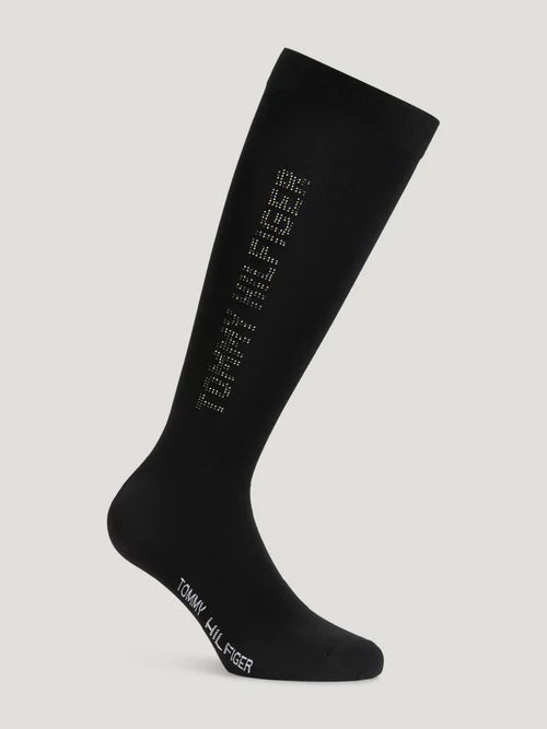 Fontana Rhinestone Socks BLACK
