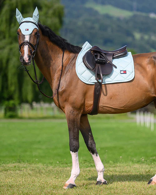 Columbia Jumping Saddle Pad & Fly Hood Set BELAIR MINT