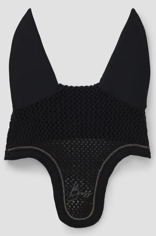 JUMP SADDLE PAD GLITTER & EAR VEIL BLACK