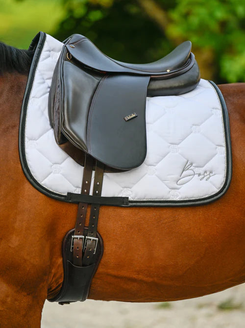 DRESSAGE SADDLE PAD GLITTER WHITE