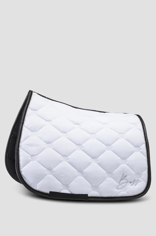 DRESSAGE SADDLE PAD GLITTER WHITE
