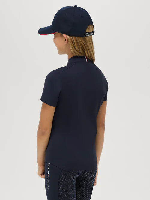 Palma 1/4 Zip Training Top Young Rider DESERT SKY